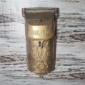 Antique Solid Brass Mailbox